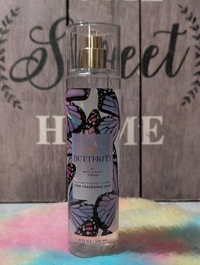 Butterfly by Bath & Body Works Fine Fragrance Mist - Purple Butterfly Bottle
